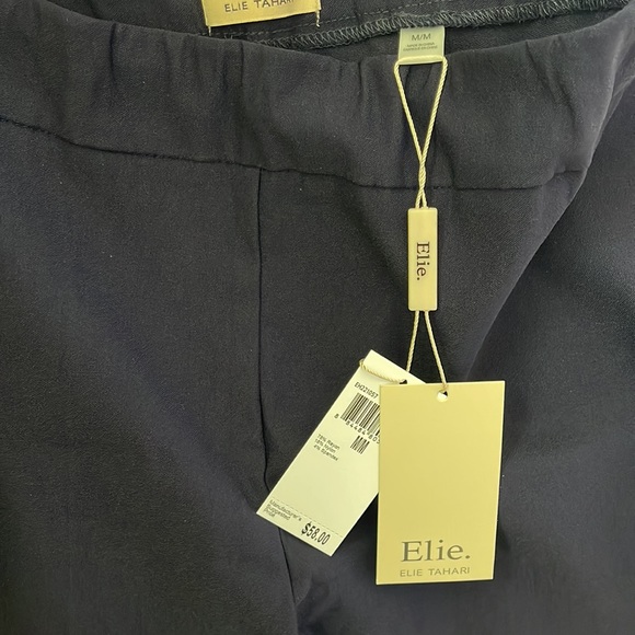 Elie. Tahari Women’s Flare Pants | Navy Blue | Medium - Picture 4 of 7
